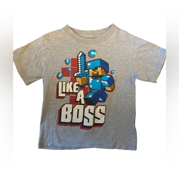 Mojang Other - Minecraft Steve T Shirt Boys Size 4/5
